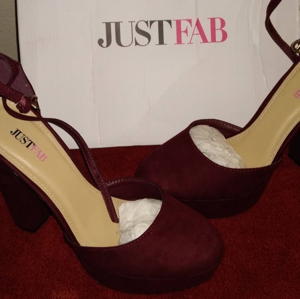 Burgundy Mary Jane Shoes